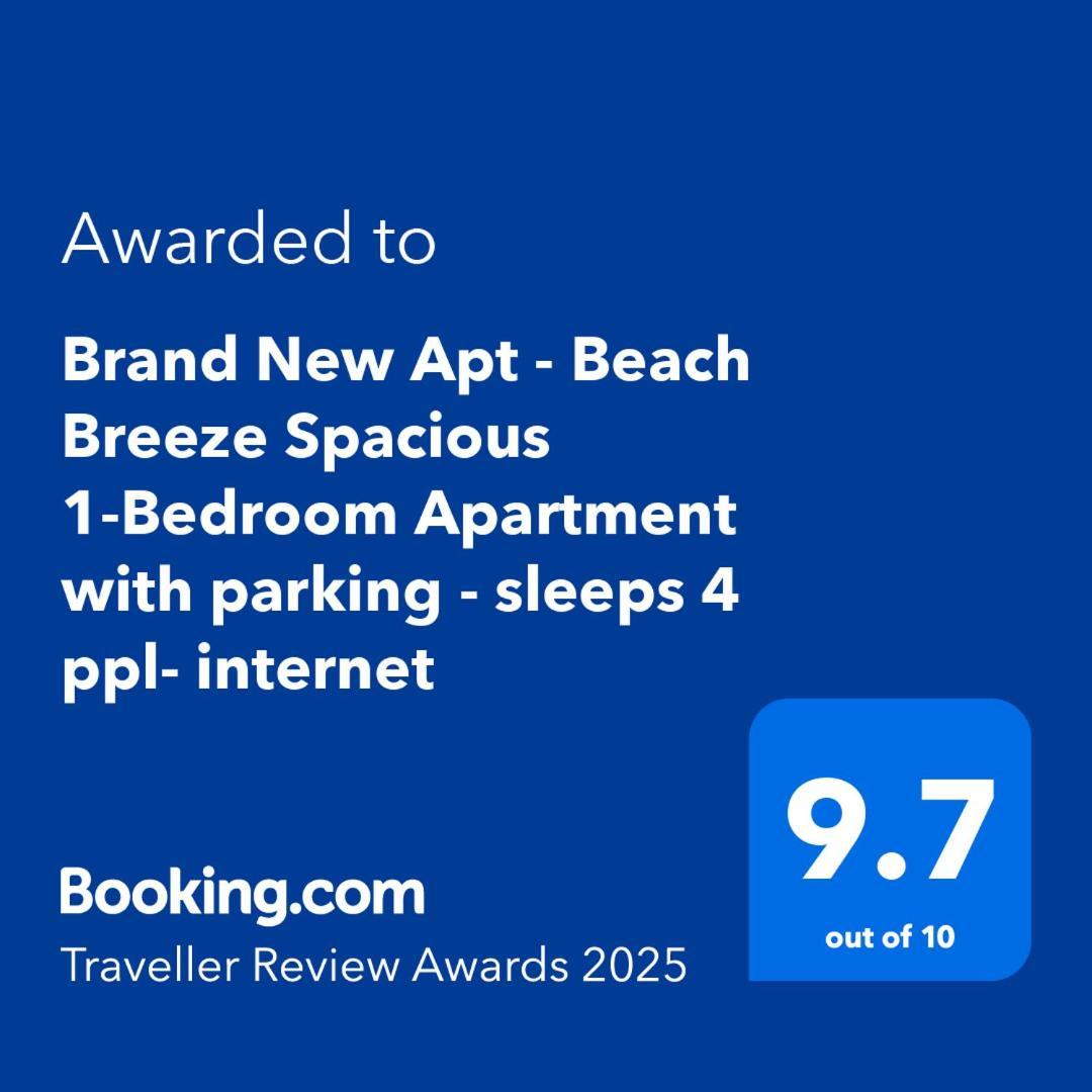 Brand New Apt - Beach Breeze Spacious 1-Bedroom Apartment With Parking - Sleeps 4 Ppl- Internet 伯恩茅斯 外观 照片